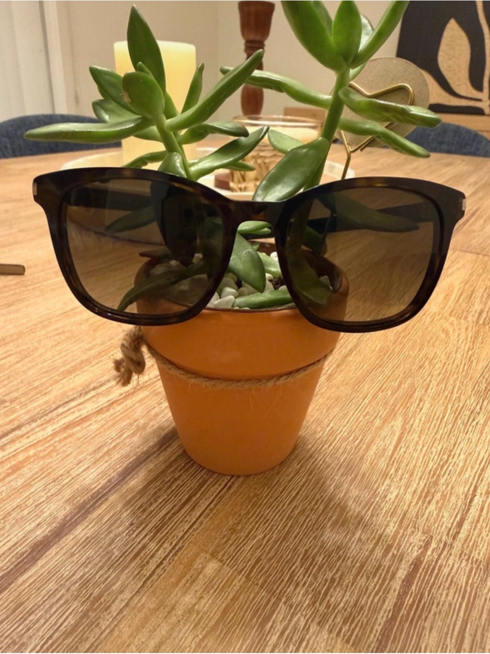 Saint Laurent SL 54 Dark Havana Tortoise Sunglasses 086HA 51mm
